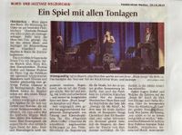 Pressekritik Jazz- und Bluestage Holzkirchen
